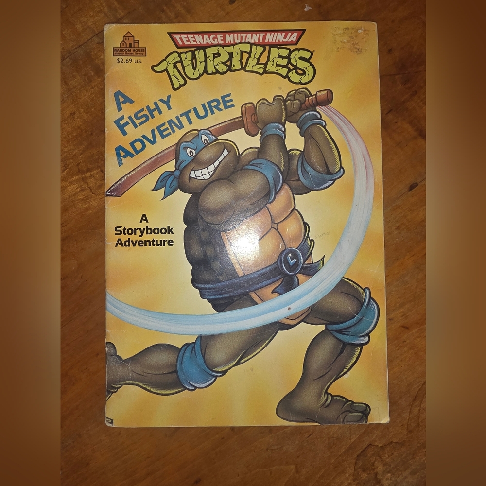 TMNT Teenage Mutant Ninja Turtles A Storybook Adventure Fishy adventure 1990